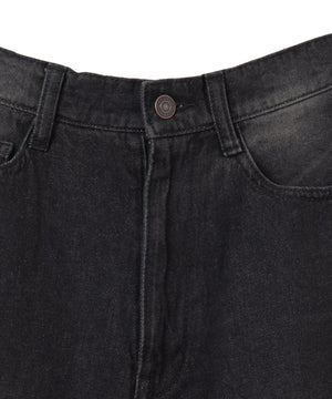 ヴィンテージウォッシュデニムハーフパンツ