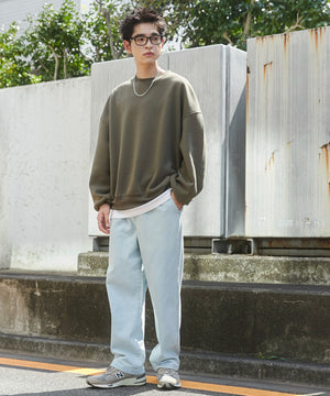 デニム淡色 モデル：180cm L着用