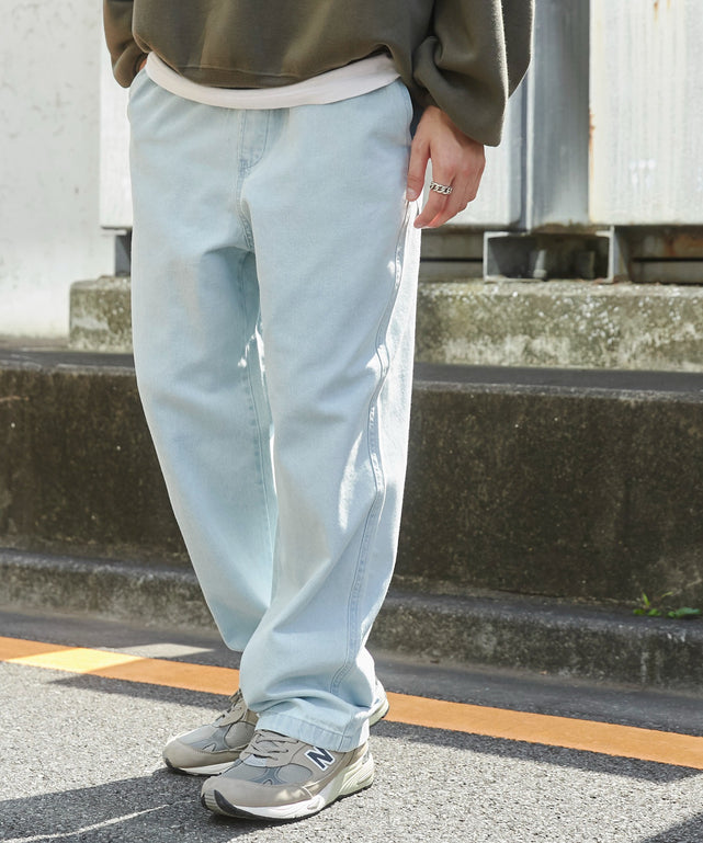 デニム淡色 モデル：180cm L着用