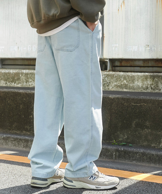 デニム淡色 モデル：180cm L着用