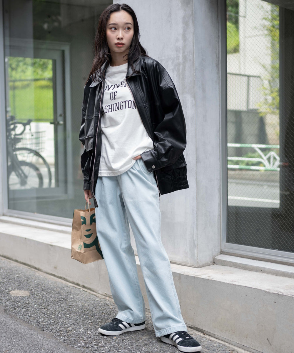 デニム淡色 モデル：161cm S着用