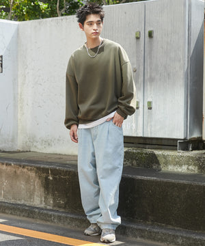 デニム淡色 モデル：180cm L着用