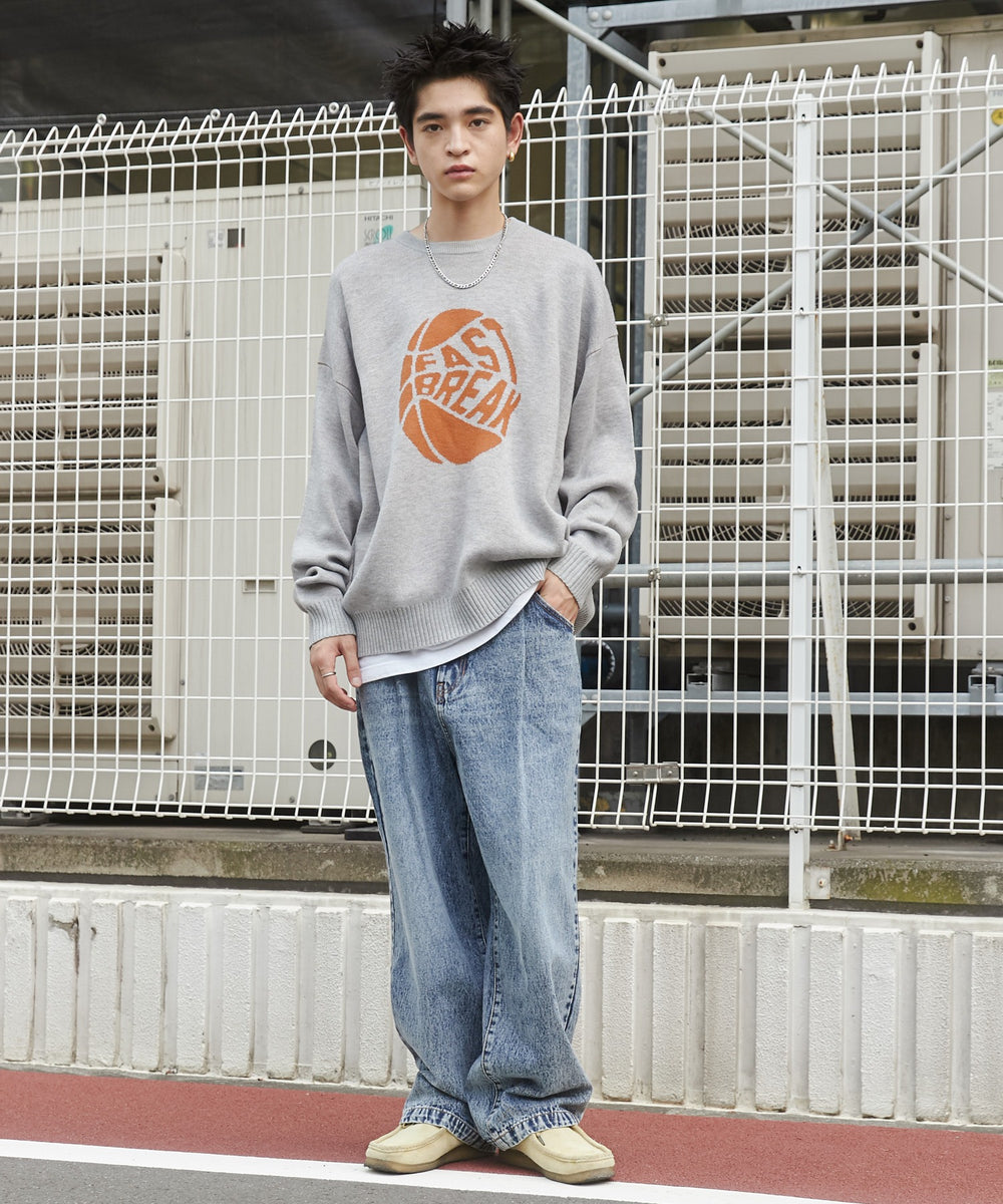 デニム中濃加工 モデル：180cm L着用