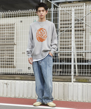 デニム中濃加工 モデル：180cm L着用