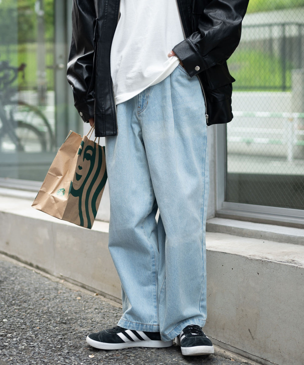 デニム淡色 モデル：161cm S着用