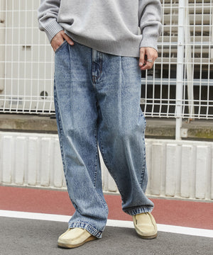 デニム中濃加工 モデル：180cm L着用