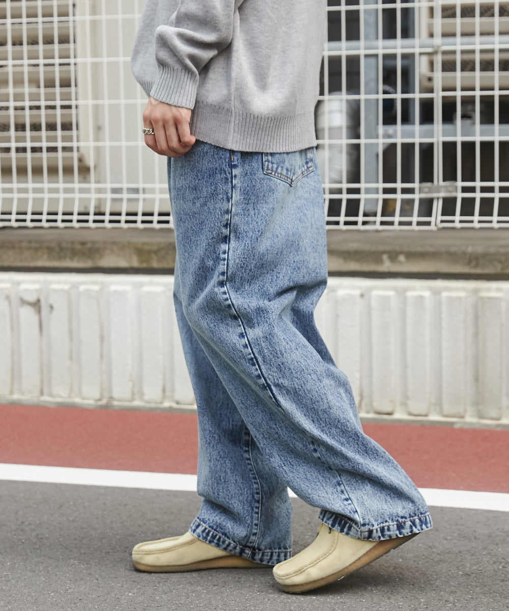 デニム中濃加工 モデル：180cm L着用