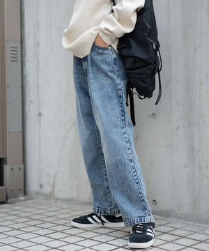 デニム中濃加工色 モデル：161cm S着用