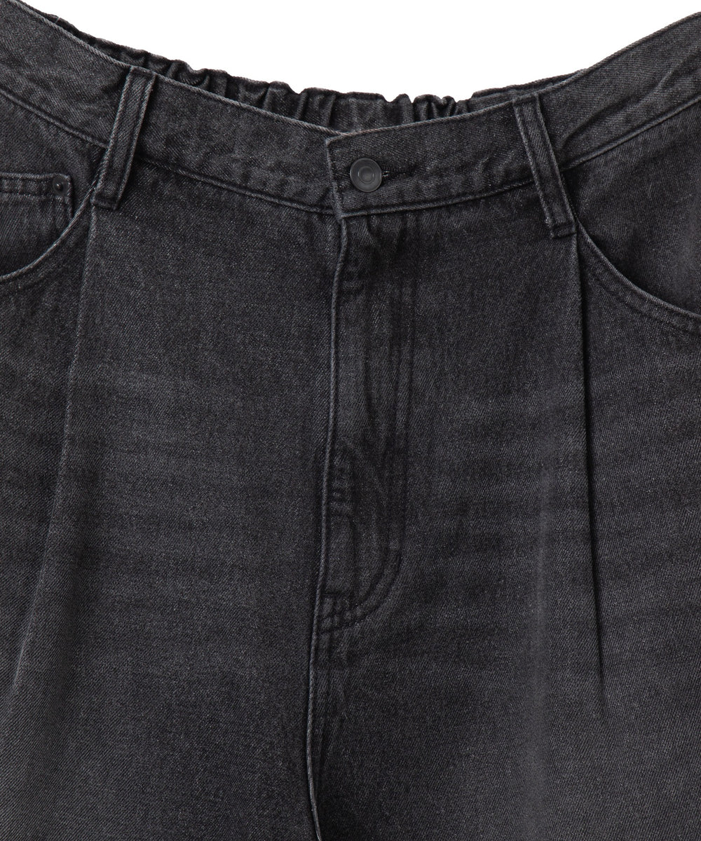 デニムルーズテーパードパンツ