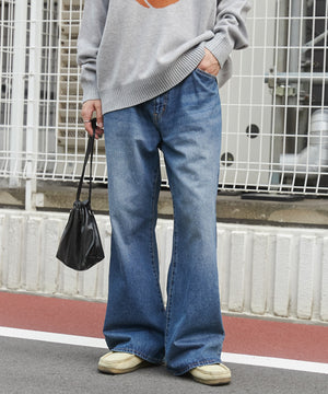 デニム中濃 モデル：180cm L着用