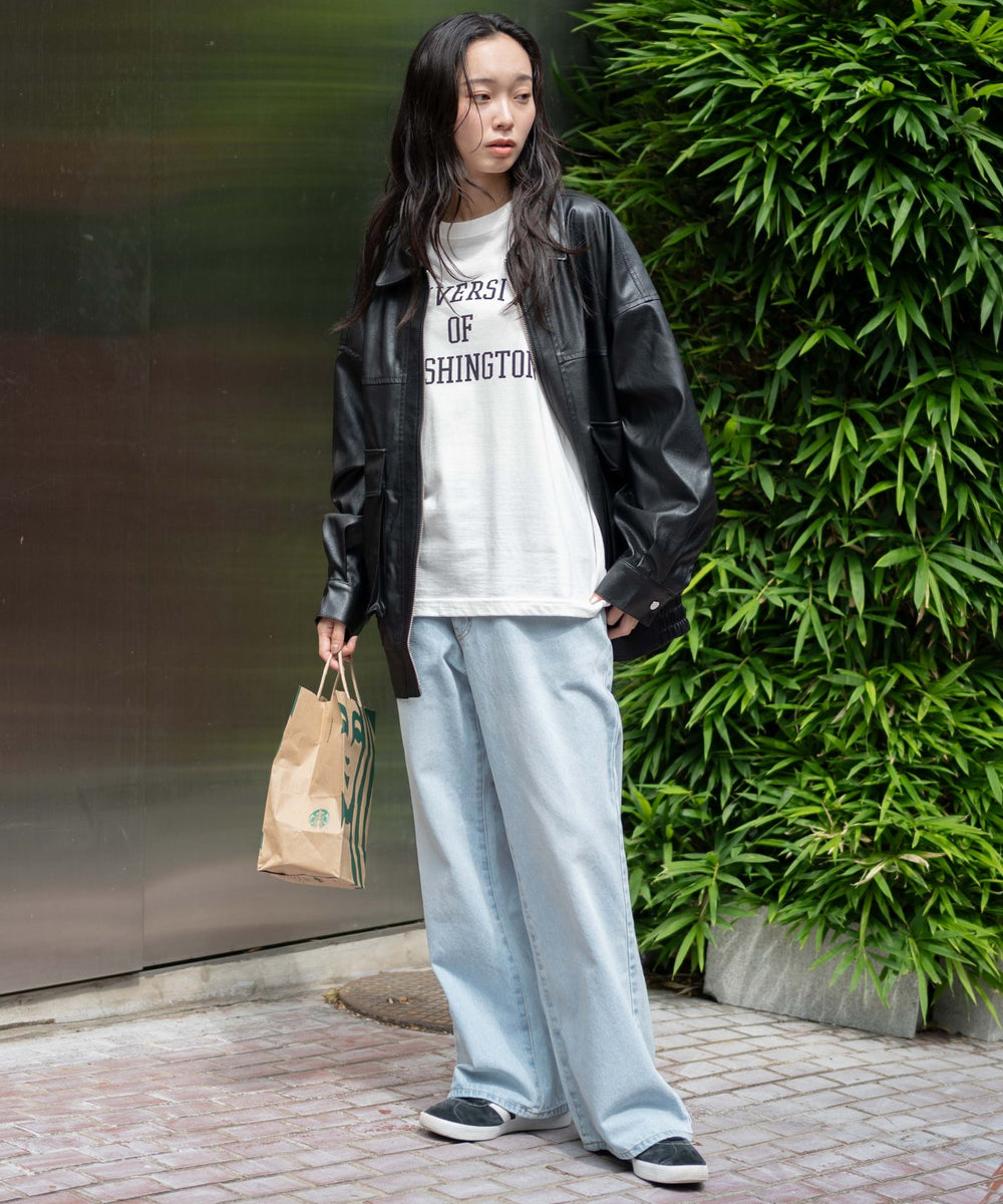 デニム淡色 モデル：161cm S着用