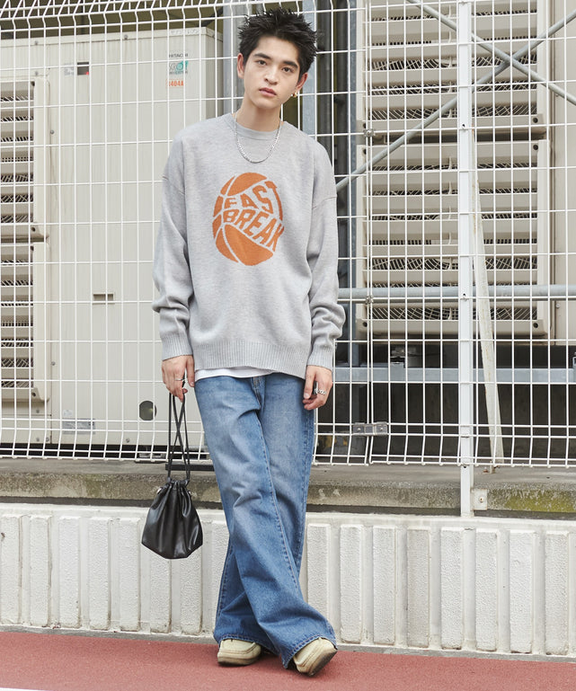 デニム中濃 モデル：180cm L着用