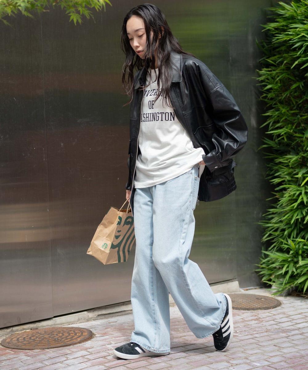 デニム淡色 モデル：161cm S着用