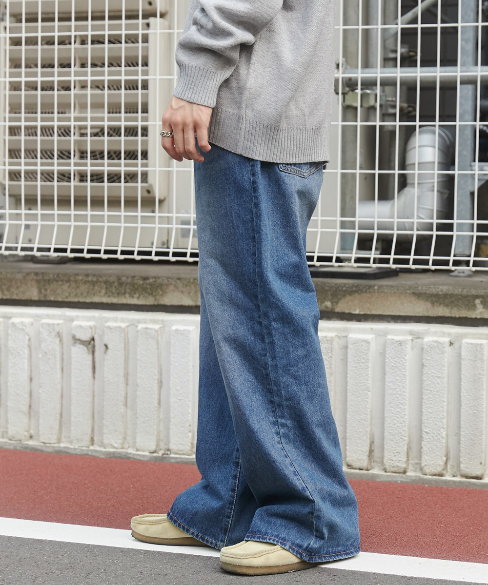 デニム中濃 モデル：180cm L着用