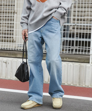 デニム淡色 モデル：180cm L着用