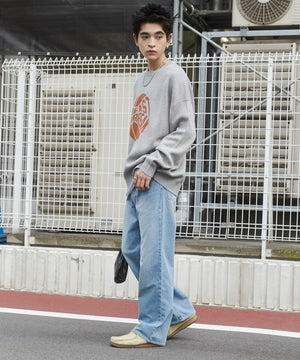 デニム淡色 モデル：180cm L着用