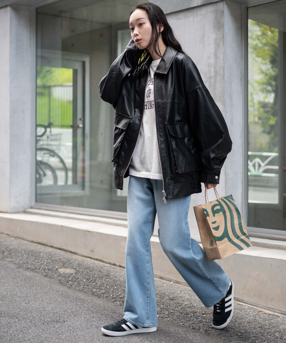 デニム淡色 モデル：161cm S着用