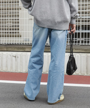 デニム淡色 モデル：180cm L着用