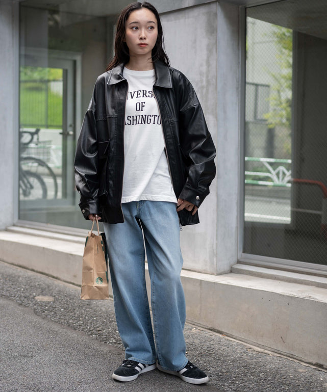 デニム淡色 モデル：161cm S着用