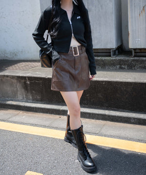 ブラウン　モデル:155cm F着用