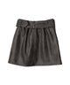 ベルト付ヴィンテージライク合皮ミニスカート