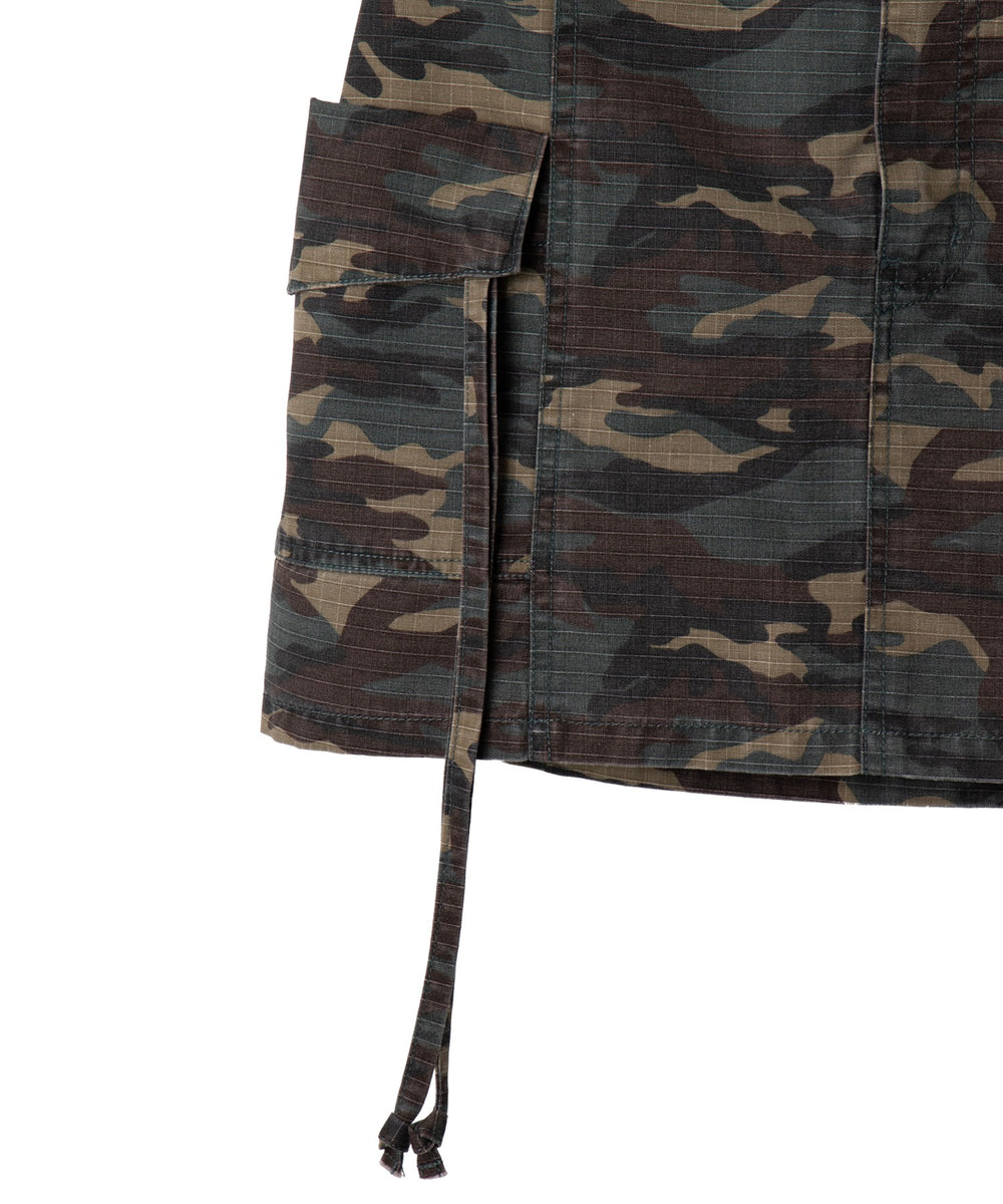 ヴィンテージウォッシュカーゴミニスカート