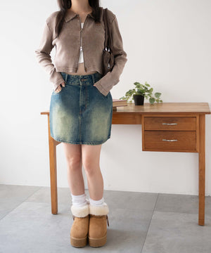 デニム　モデル:155cm M着用