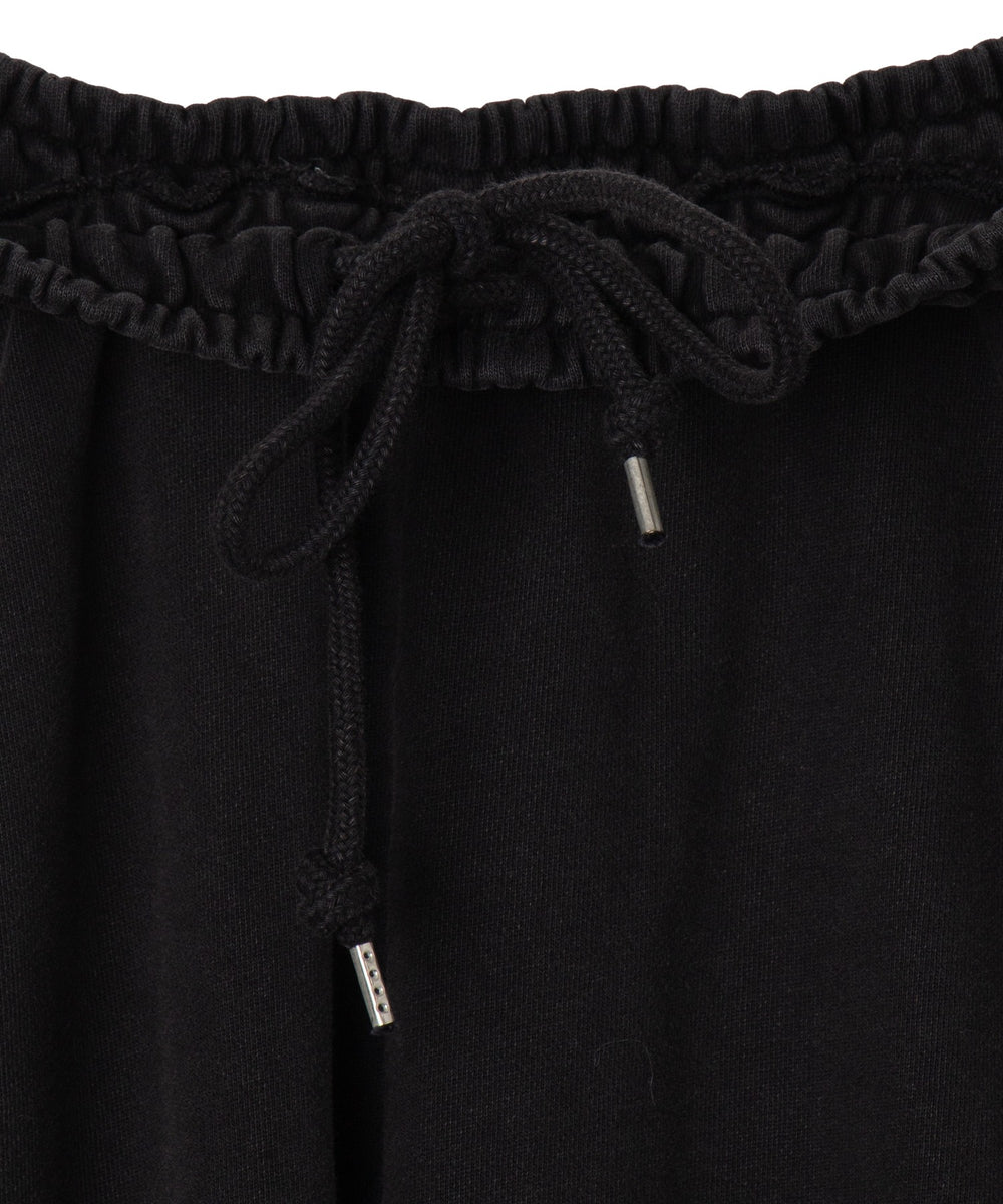 アシッドウォッシュワイドスウェットパンツ