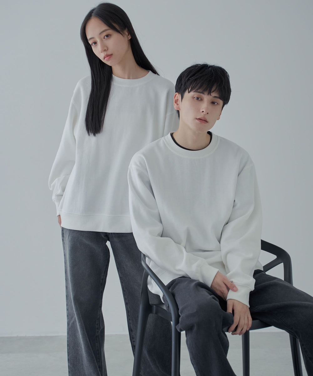 リラックスフィットスウェットプルオーバー