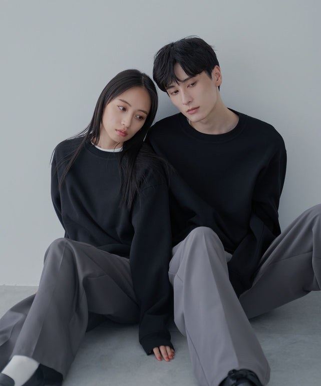 リラックスフィットスウェットプルオーバー