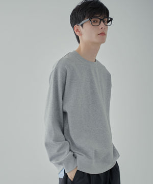 杢グレー　モデル:177cm L着用