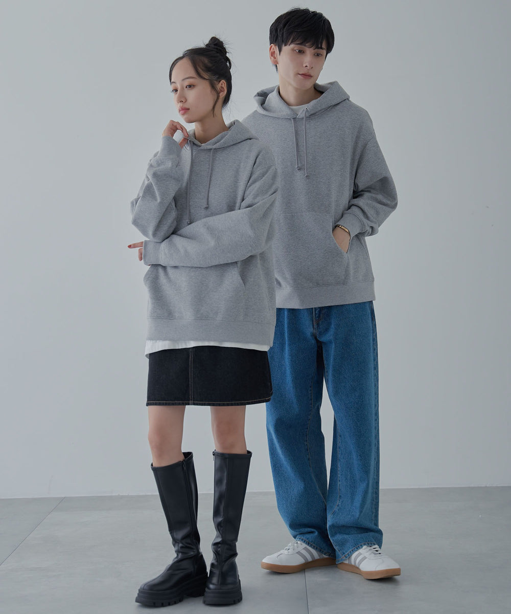 リラックスフィットスウェットプルパーカー