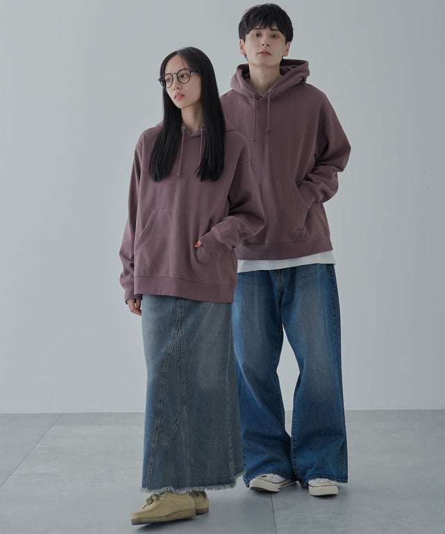 杢グレー 　モデル:177cm L着用