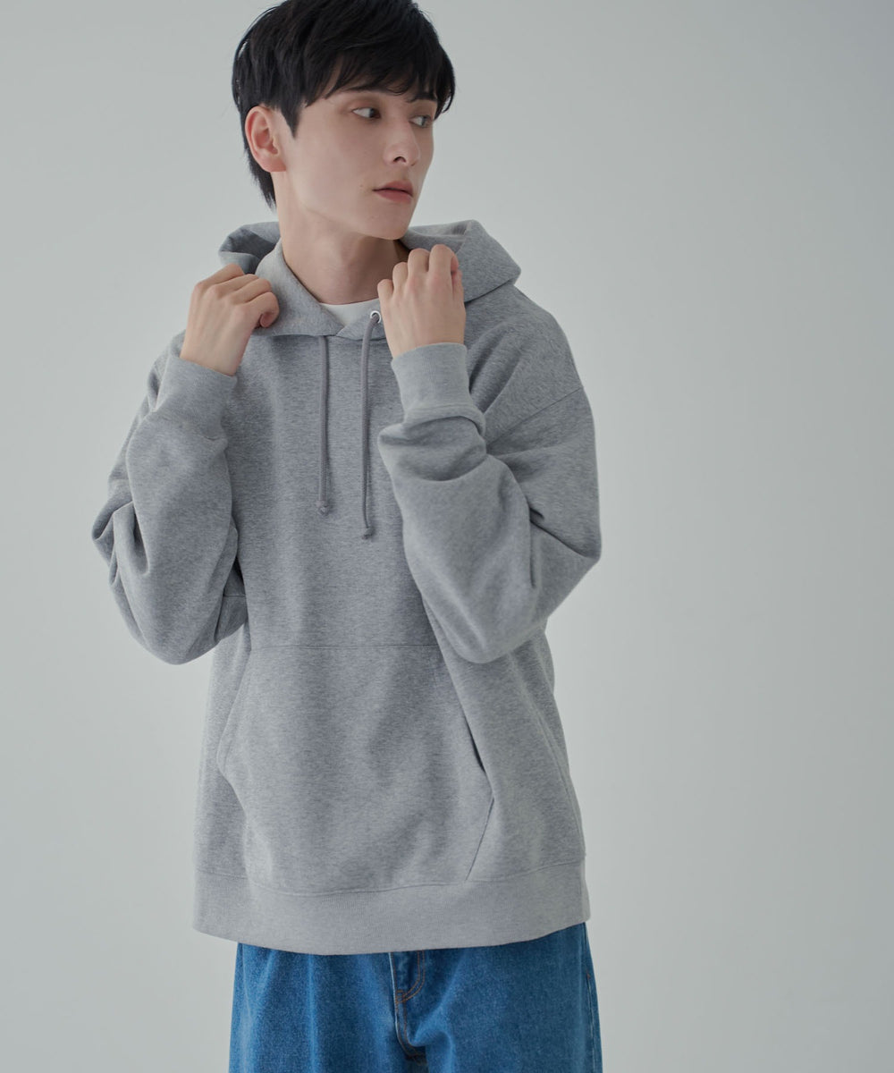 杢グレー 　モデル:177cm L着用