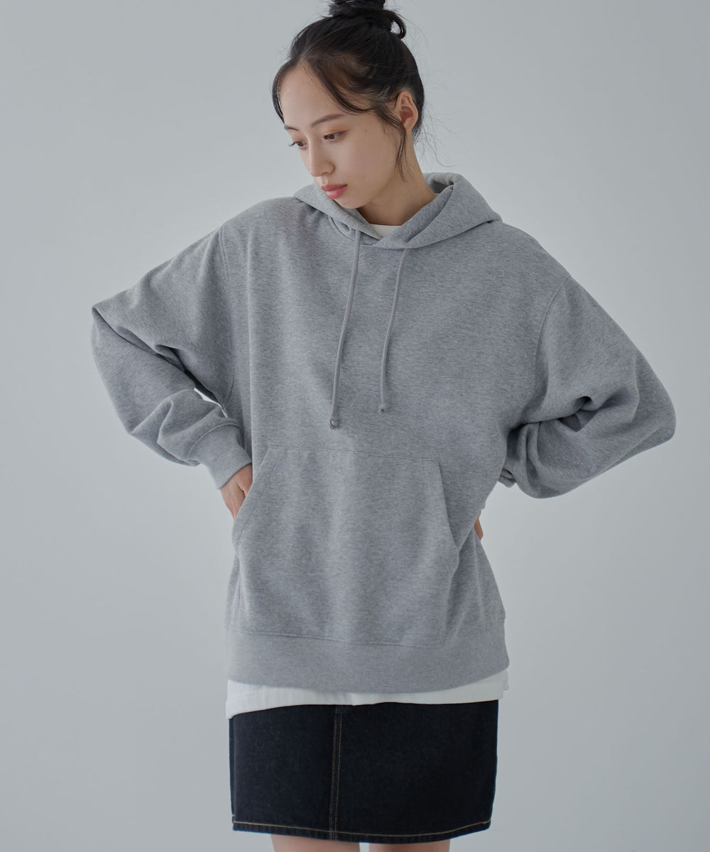 杢グレー 　モデル:160cm S着用