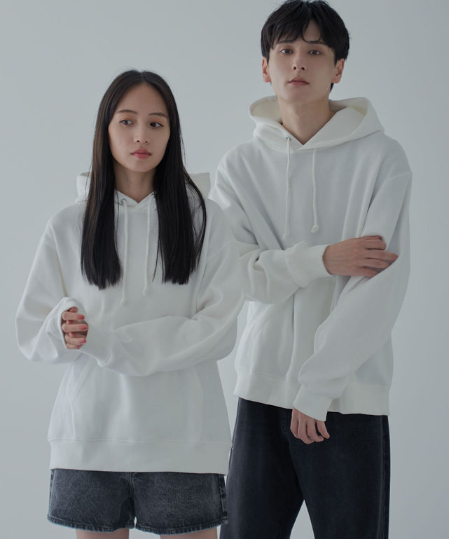 杢グレー 　モデル:177cm L着用