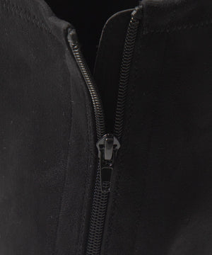 ストーム付きワイドヒールロングブーツ