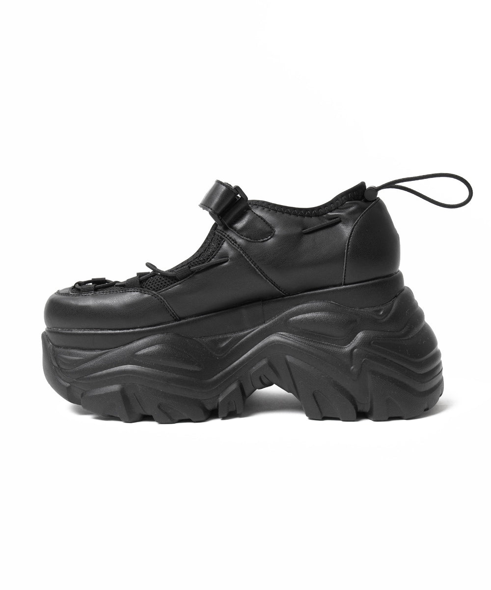 コードデザイン厚底ボリュームシューズ