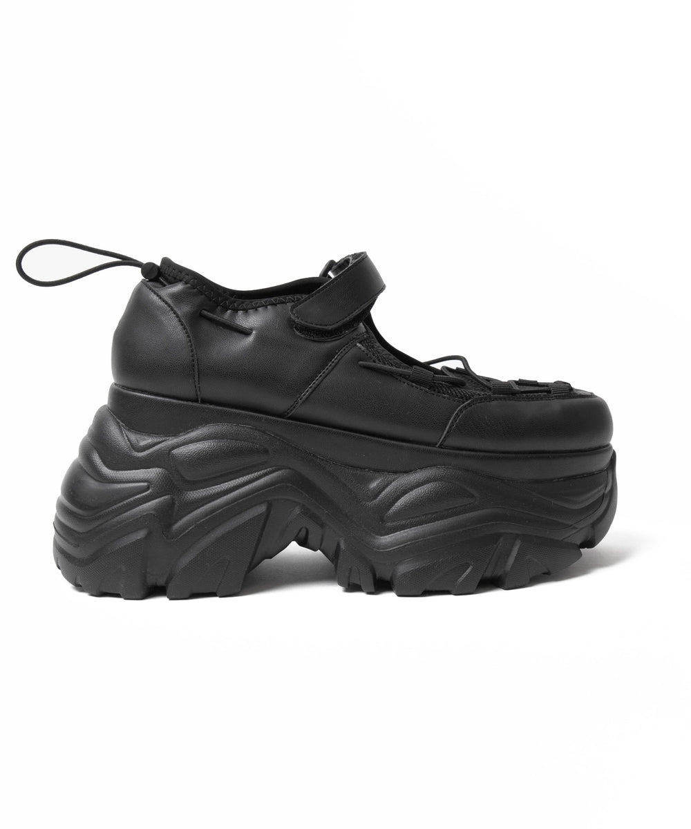 コードデザイン厚底ボリュームシューズ