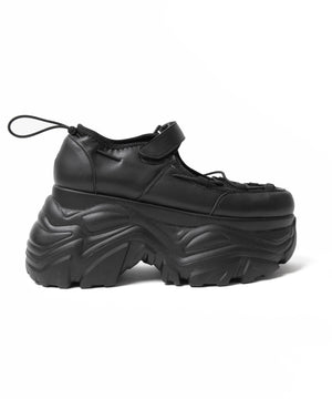 コードデザイン厚底ボリュームシューズ