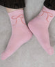 底パイルデザインソックス（丈14㎝）/Lピンク