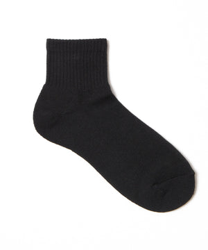 リボン刺繍アンクルパイルソックス(23-25cm)