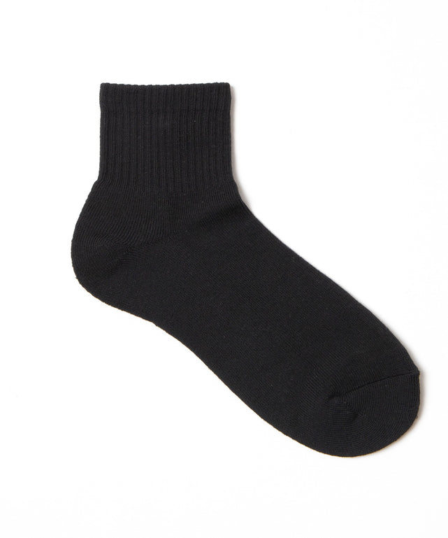 リボン刺繍アンクルパイルソックス(23-25cm)