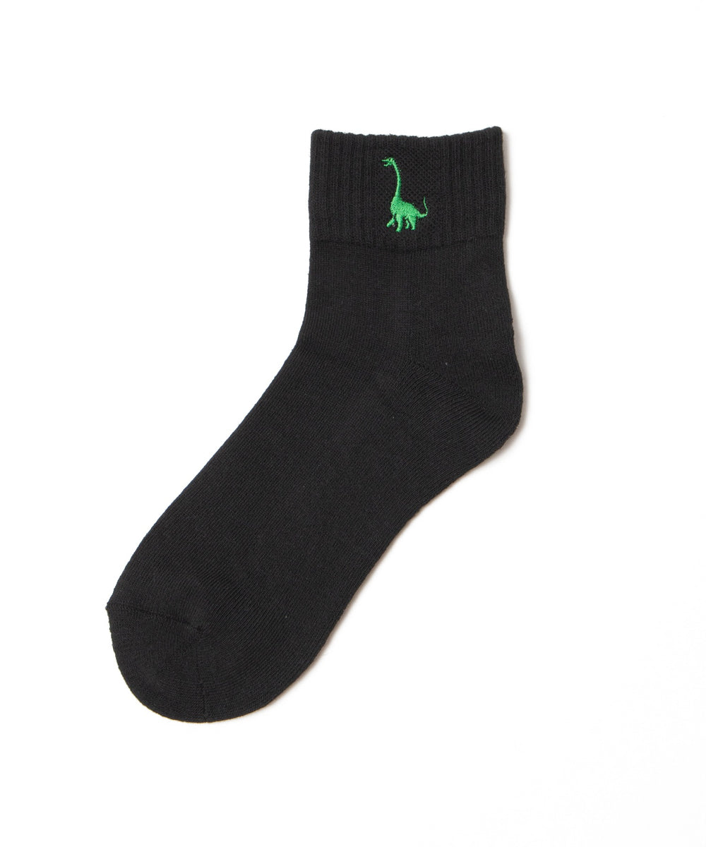 ダイナソー刺繍アンクルソックス(23-25cm)