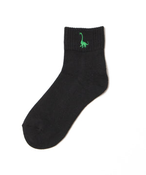 ダイナソー刺繍アンクルソックス(23-25cm)