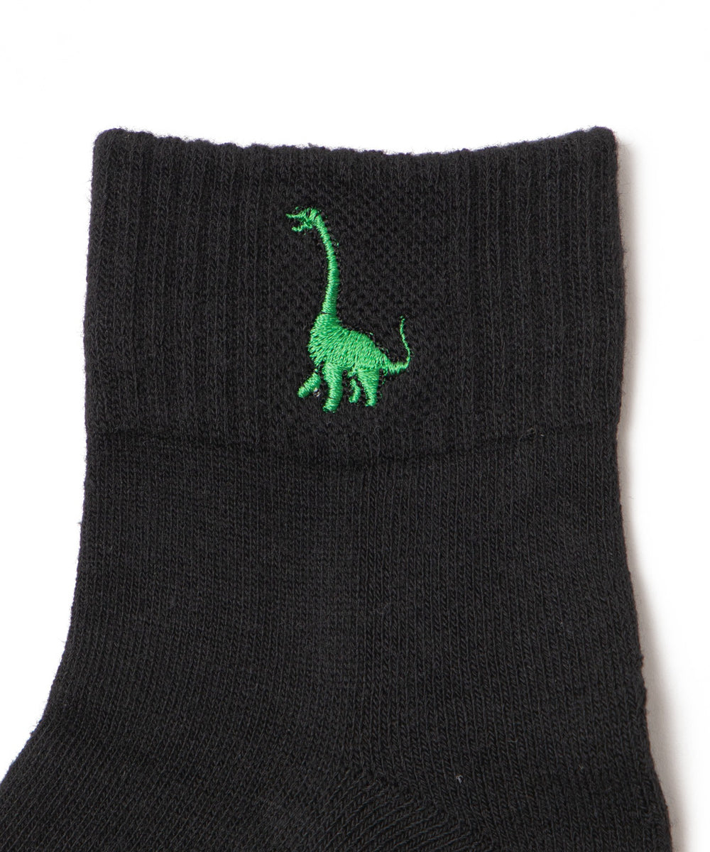 ダイナソー刺繍アンクルソックス(23-25cm)