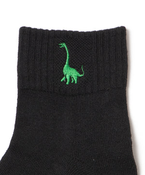 ダイナソー刺繍アンクルソックス(23-25cm)