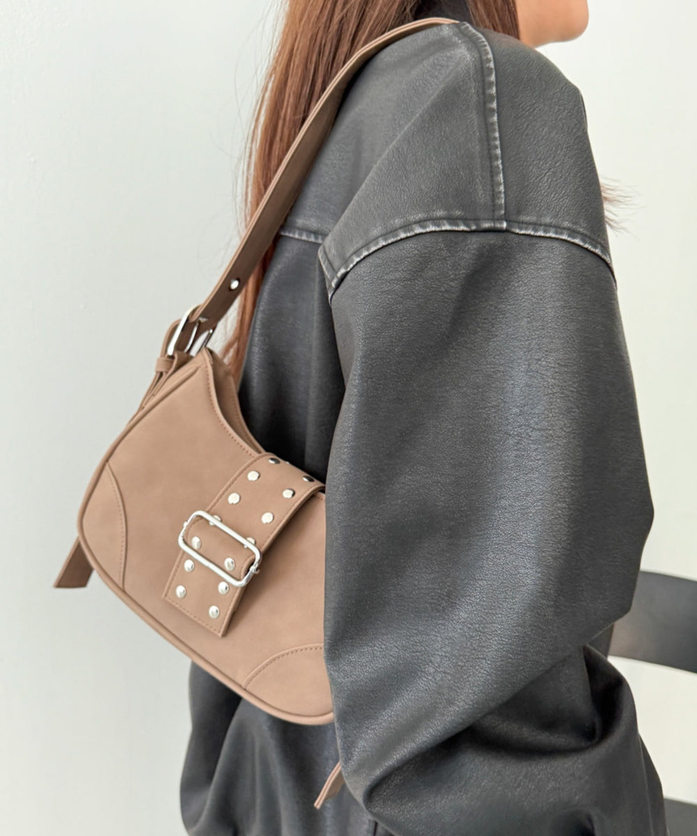 柄3（スタッズスウェードブラウン）