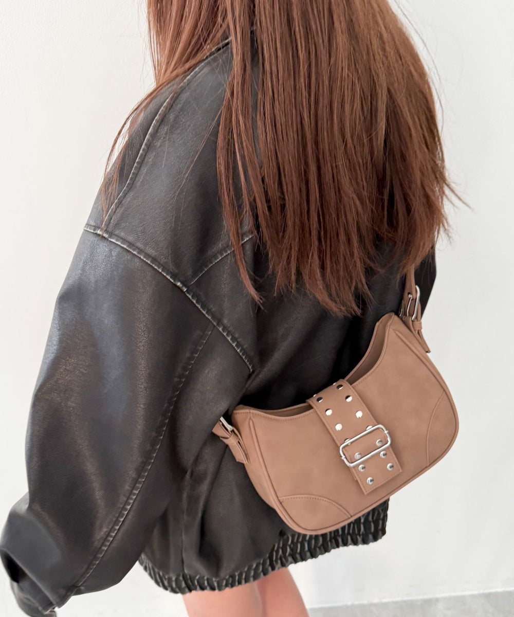 柄3（スタッズスウェードブラウン）