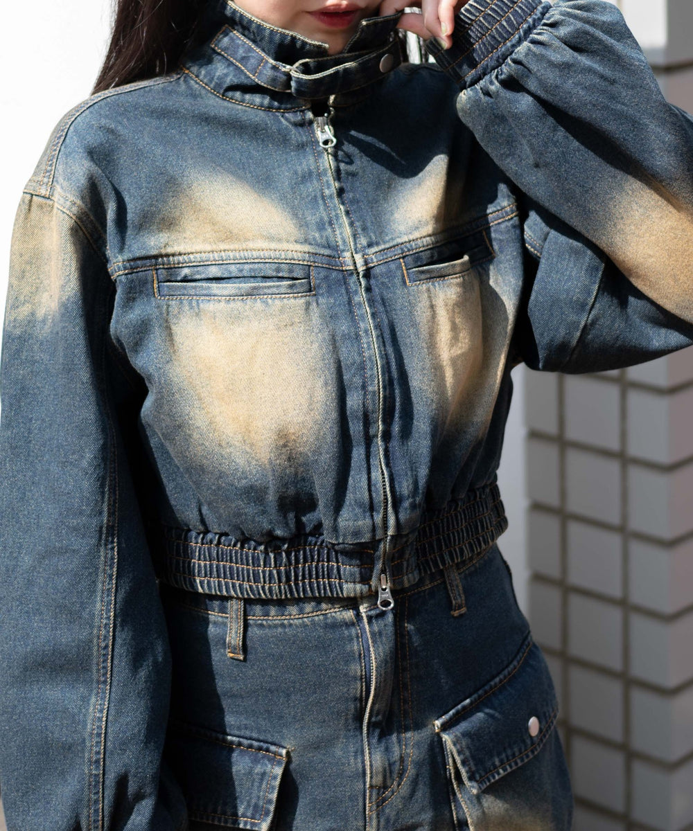 デニム濃　モデル:155cm F着用